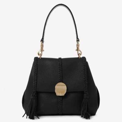 Chloe Penelope Small Shoulder Bag in Black Grained Calfskin LDBS243716