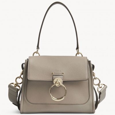 Chloe Small Tess Day Bag In Grey Grained Leather LDBS243689