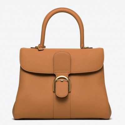 Delvaux Brillant MM Bag in Brown Rodeo Calf Leather LDBS244290