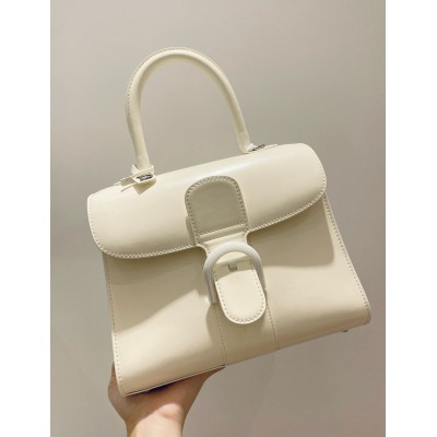 Delvaux Brillant PM Bag in Ivory Box Calf Leather LDBS244295