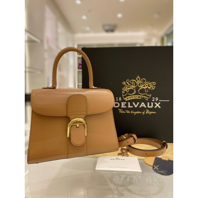 Delvaux Brillant PM Bag in Tender Beige Box Calf Leather LDBS244296