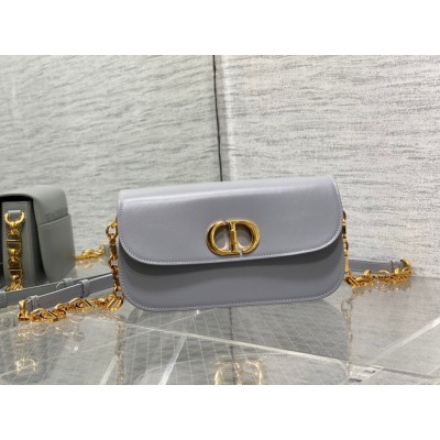 Dior 30 Montaigne Avenue Bag In Grey Box Calfskin LDBS240008