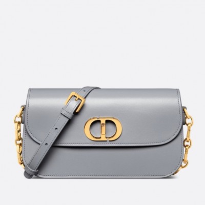 Dior 30 Montaigne Avenue Bag In Grey Box Calfskin LDBS240008