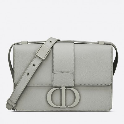 Dior 30 Montaigne Bag In Grey Ultra Matte Grained Calfskin LDBS240018