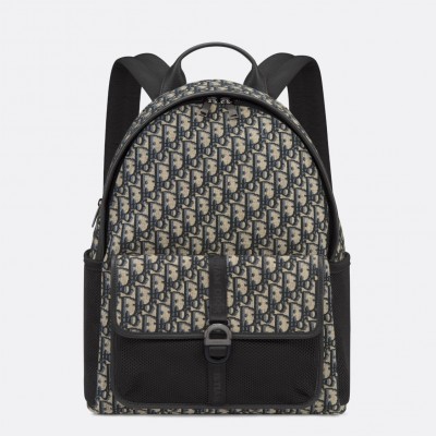 Dior 8 Backpack in Beige and Black Dior Oblique Jacquard LDBS240043