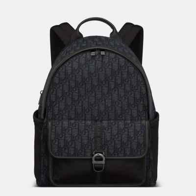 Dior 8 Backpack in Black Dior Oblique Jacquard LDBS240044