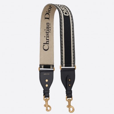 Dior Black Christian Dior Shoulder Strap LDBS240057