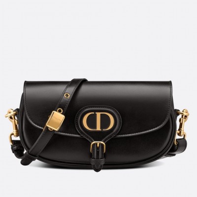 Dior Bobby East-West Bag In Black Box Calfskin LDBS240076