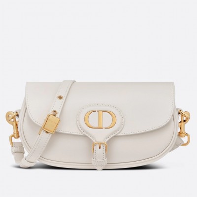 Dior Bobby East-West Bag In White Box Calfskin LDBS240080