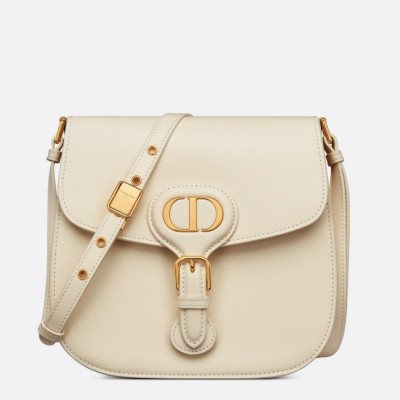 Dior Bobby Frame Bag In White Box Calfskin LDBS240084