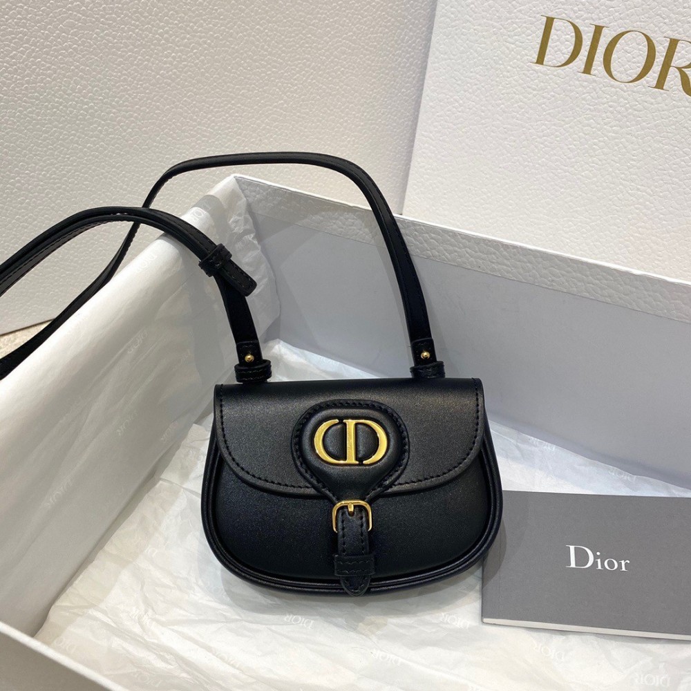 Dior Bobby Micro Bag In Black Box Calfskin LDBS240085