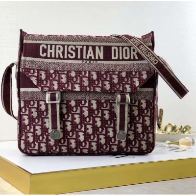 Dior Bordeaux Oblique Diorcamp Messenger Bag LDBS240139