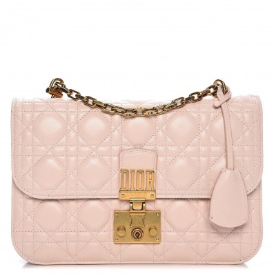 Dior Dioraddict Flap Bag In Pink Lambskin LDBS240191