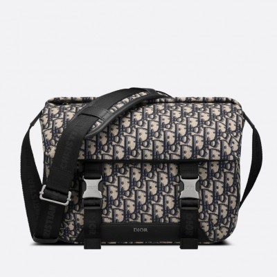 Dior Explorer Messenger Bag In Black Dior Oblique Jacquard LDBS240240