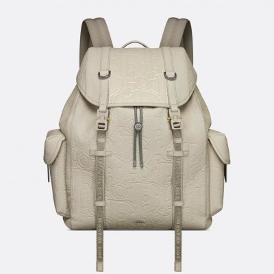 Dior Hit the Road Backpack with Flap in Beige Gravity Leather LDBS240256