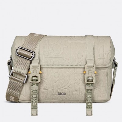 Dior Hit the Road Flap Messenger Bag in Beige Gravity Leather LDBS240258