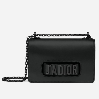 Dior J'Adior Flap Bag In Black Ultra Matte Calfskin LDBS240263