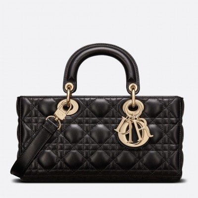 Dior Lady D-Joy Bag In Black Cannage Lambskin LDBS240313