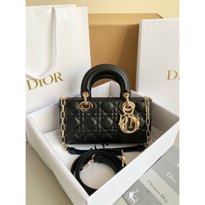 Dior Lady D-Joy Small Bag In Black Cannage Lambskin LDBS240332