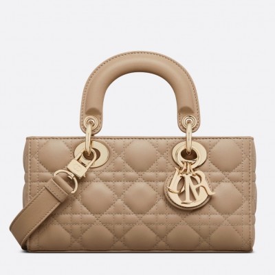 Dior Lady D-Joy Small Bag In Hazelnut Cannage Lambskin LDBS240335