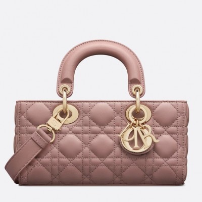 Dior Lady D-Joy Small Bag In Peony Pink Cannage Lambskin LDBS240336