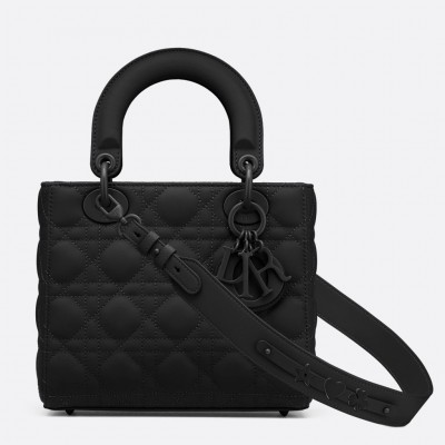 Dior Lady Dior My ABCDior Bag In Black Ultra Matte Calfskin LDBS240297