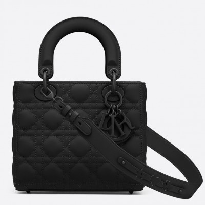 Dior Lady Dior My ABCDior Bag In Black Ultramatte Calfskin LDBS240296