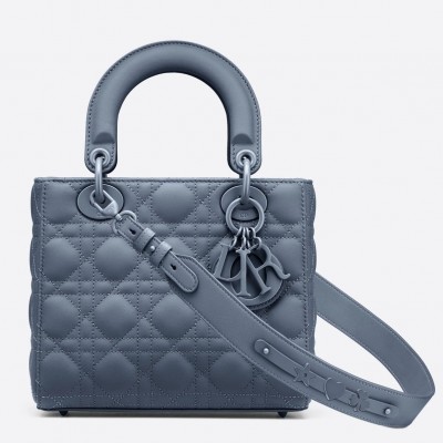 Dior Lady Dior My ABCDior Bag In Blue Ultramatte Calfskin LDBS240298