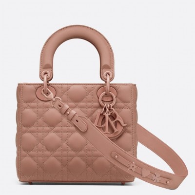 Dior Lady Dior My ABCDior Bag In Blush Ultra Matte Calfskin LDBS240300