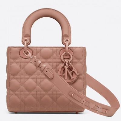 Dior Lady Dior My ABCDior Bag In Blush Ultramatte Calfskin LDBS240299