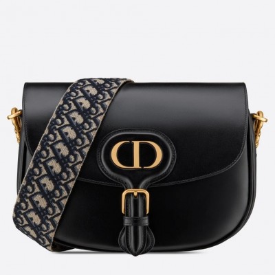 Dior Large Bobby Bag In Black Calfskin LDBS240348