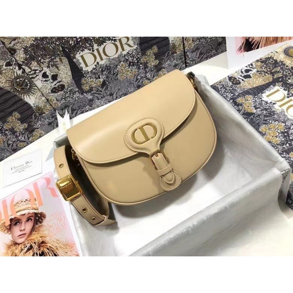 Dior Medium Bobby Bag In Beige Calfskin LDBS240418