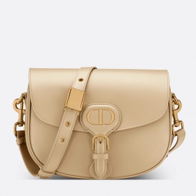 Dior Medium Bobby Bag In Beige Calfskin LDBS240418