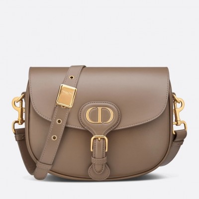 Dior Medium Bobby Bag In Warm Taupe Calfskin LDBS240428