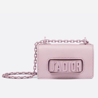 Dior Mini J'Adior Bag In Pink Ultra Matte Calfskin LDBS240645