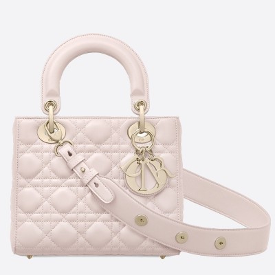 Dior My Lady Dior Bag In Pink Lambskin LDBS240720