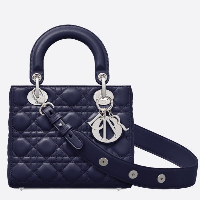 Dior My Lady Dior Bag In Sapphire Lambskin LDBS240722