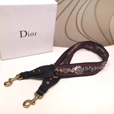 Dior Red Canvas Bohemian-inspired Strap LDBS240734