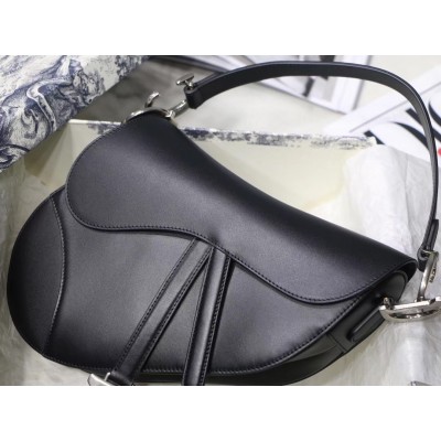 Dior Saddle Bag In Black Soft Calfskin LDBS240755