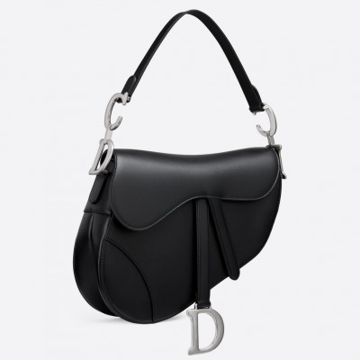 Dior Saddle Bag In Black Soft Calfskin LDBS240755