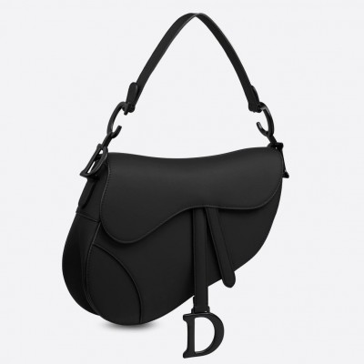 Dior Saddle Bag In Black Ultra Matte Leather LDBS240756