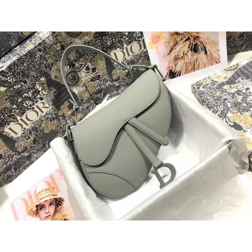 Dior Saddle Bag In Grey Ultramatte Calfskin LDBS240787