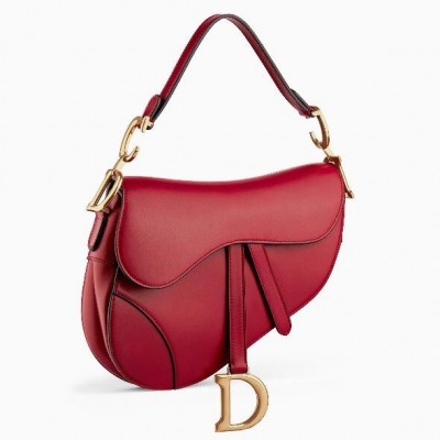 Dior Saddle Bag In Red Calfskin LDBS240791