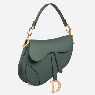 Dior Saddle Bag In Storm Blue Grained Calfskin LDBS240794