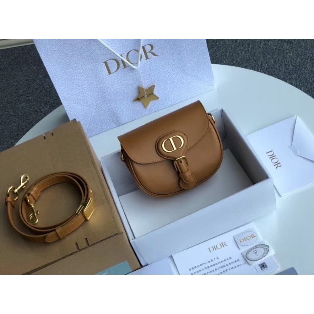 Dior Small Bobby Bag In Camel Calfskin LDBS240857