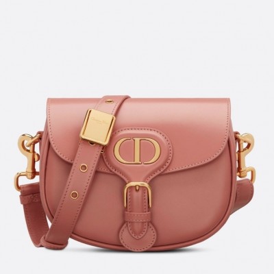 Dior Small Bobby Bag In Dark Nude Calfskin LDBS240858