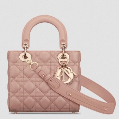 Dior Small Lady Dior My ABCDior Bag in Blush Lambskin LDBS240939