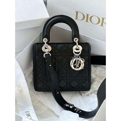 Dior Small Lady Dior My ABCDior Bag in Noir Lambskin LDBS240944