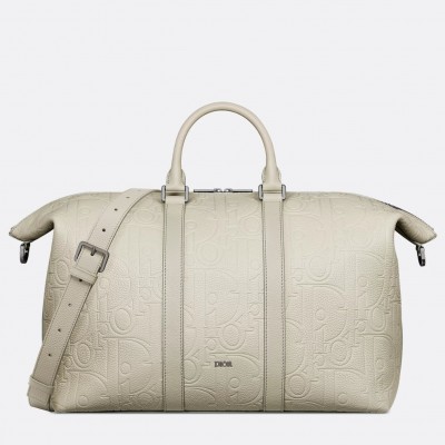 Dior Weekender 40 Bag in Beige Dior Gravity Leather LDBS240979