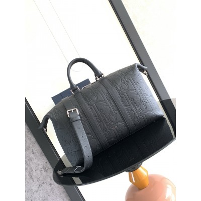 Dior Weekender 40 Bag in Black Dior Gravity Leather LDBS240981